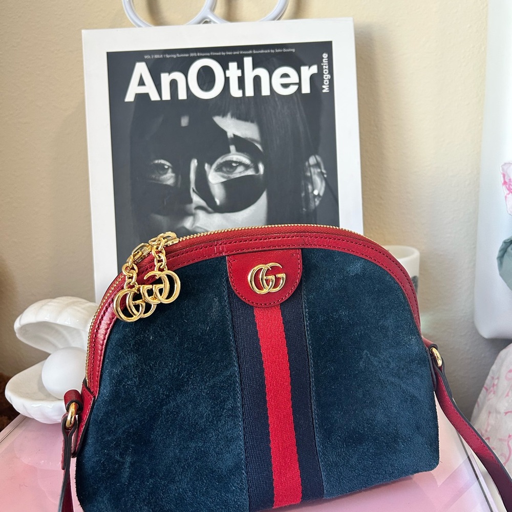 Gucci Red and Blue Crossbody Ophidia Bag